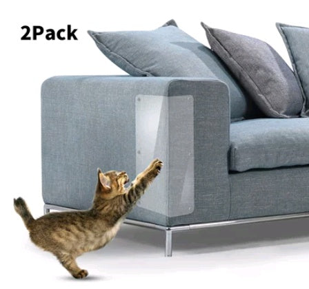 Transparent Anti-Scratch Sofa Protector – PVC Film for Cats & Pets – grooming kit