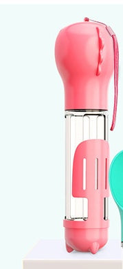 3-in-1 Pet Travel Mug – Water Bottle, Poop Scoop & Food Container – grooming kit
