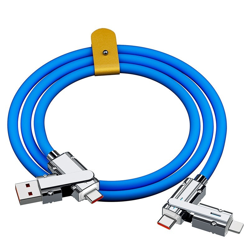 1m Zinc Alloy Fast Charging Cable – Dual Lightning & Type-C Compatibility – car-accessory