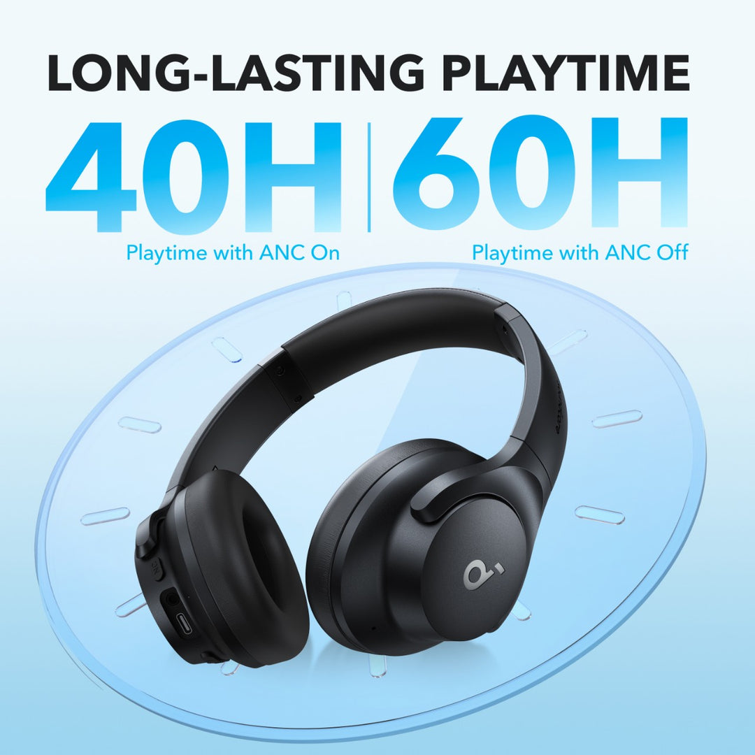 Soundcore ANC Wireless Headphones | 60H Battery & BassUp