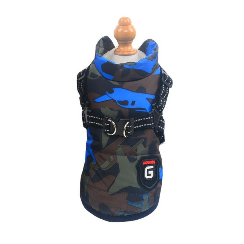 Waterproof Cotton Dog Harness Vest – Stylish Chest Strap (S–2XL)
