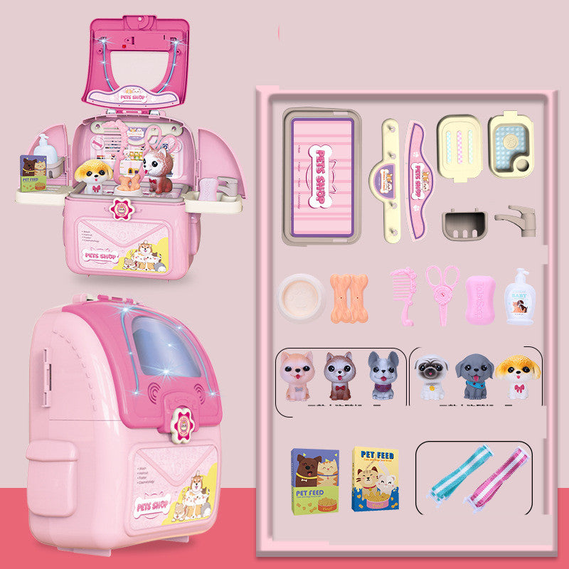 2-in-1 Toy Storage Backpack for Kids – Educational Organizer for Ages 4–6 – grooming kit