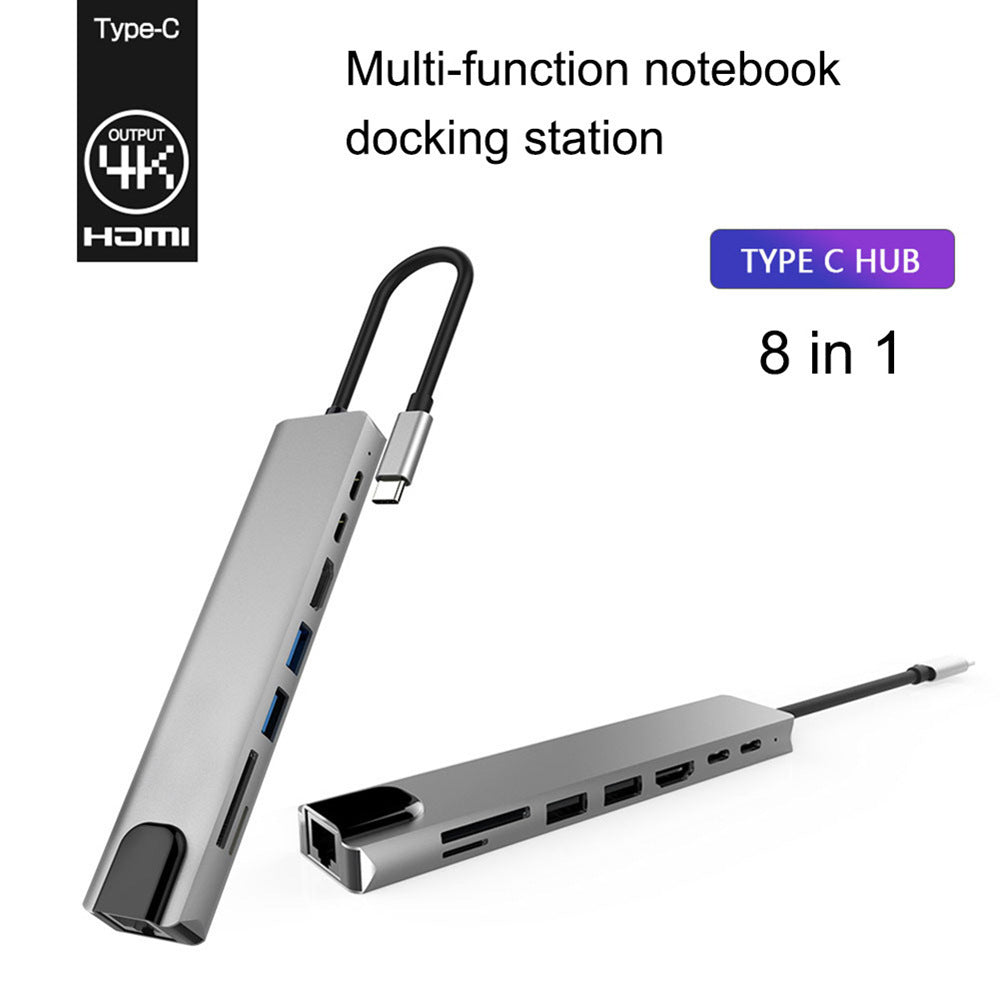8-Port USB Hub Splitter – Aluminum Alloy, Plug & Play Expansion for Laptop & PC – tech-gadget