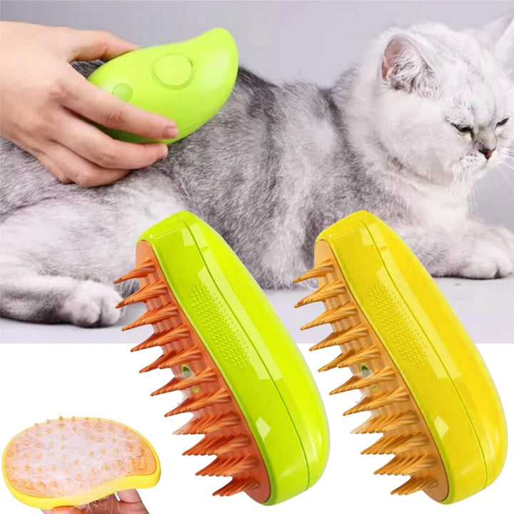 Modern Plastic Pet Brush – Compact & Gentle Grooming for Cats & Dogs – grooming kit
