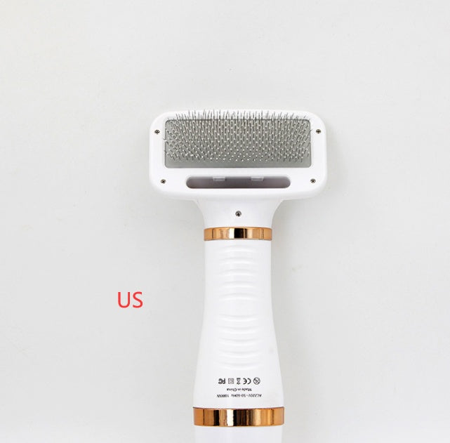 2-in-1 Pet Hair Dryer & Grooming Comb – Quiet Dryer with Safe Heat for Dogs & Cats – grooming kit