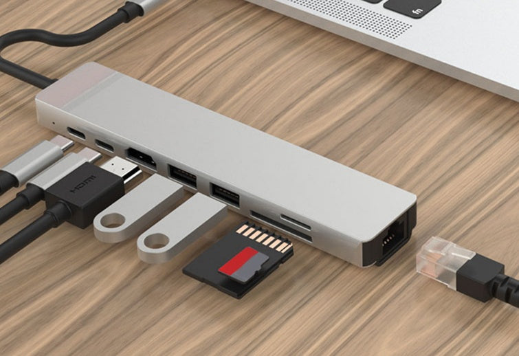 8-Port USB Hub Splitter – Aluminum Alloy, Plug & Play Expansion for Laptop & PC – tech-gadget