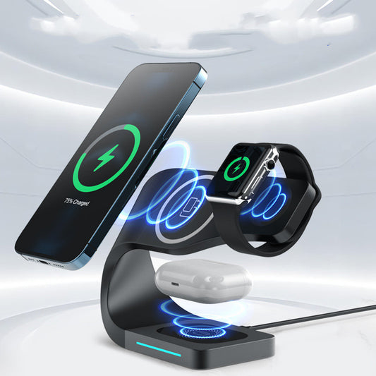 15W Fast Wireless Charger – Type-C Pad with LED & Alloy Base – car-accessory