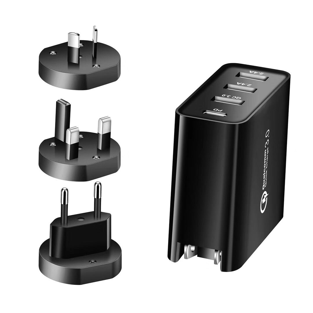 Multi-Port USB Fast Charger – PD & QC Quick Charging Hub (2–4 Ports)
