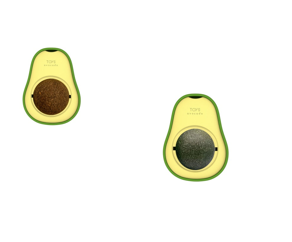 Avocado Catnip Ball Toy with Peppermint – Dental & Digestive Benefits