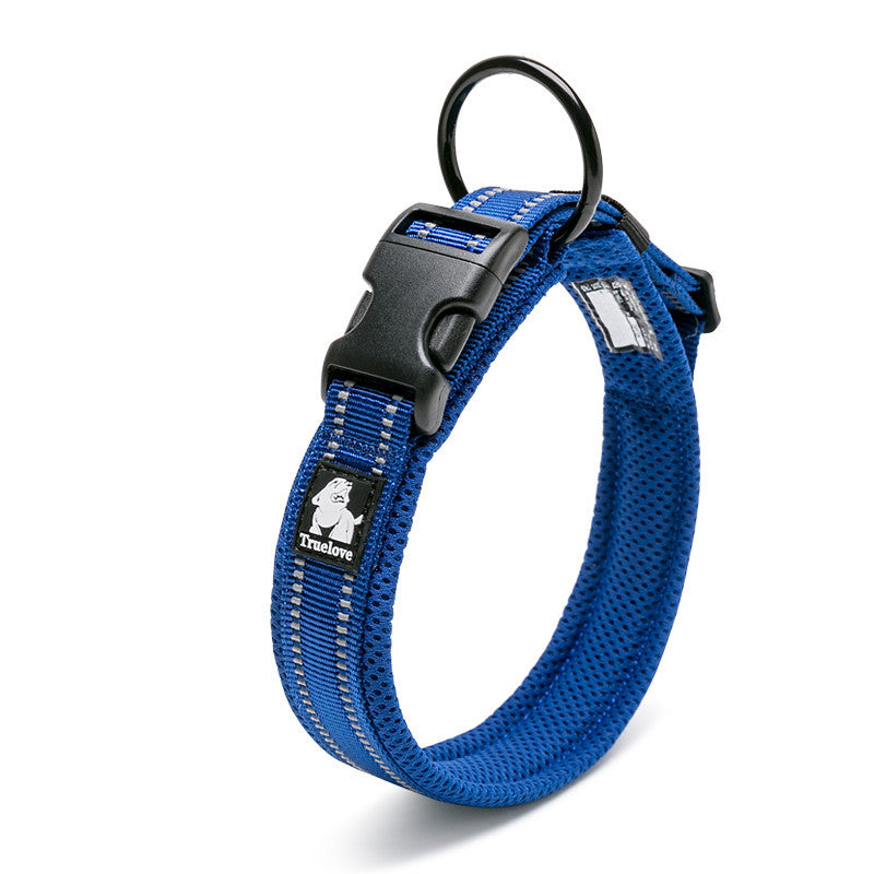 3M Reflective Dog Collar – Soft Padded Adjustable Nylon for Night Safety – grooming kit