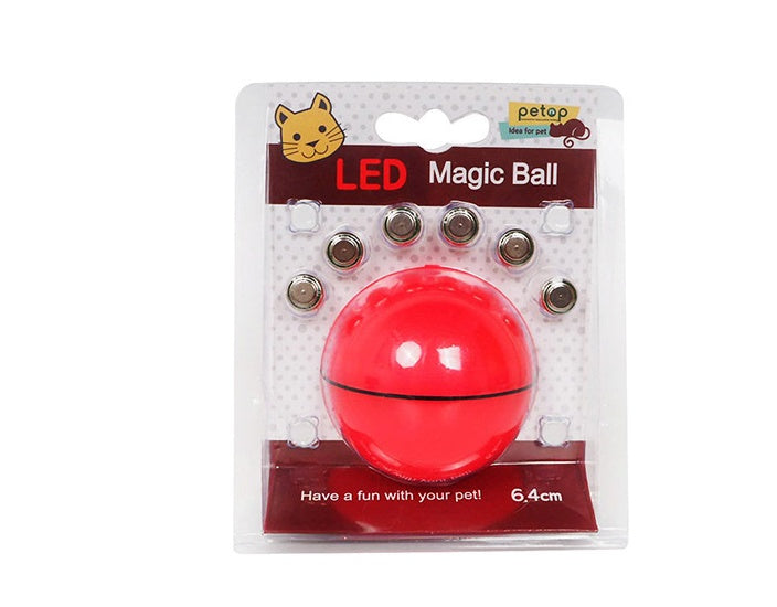 360° Rotating Cat Ball Toy with LED Lights, Feather, Bell & Catnip – USB Rechargeable – grooming kit