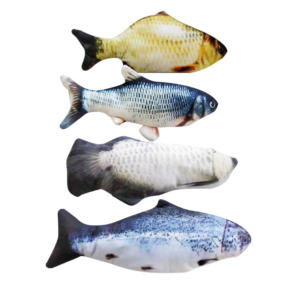 USB Flopping Fish Cat Toy – Rechargeable, Realistic & Safe for Solo Play