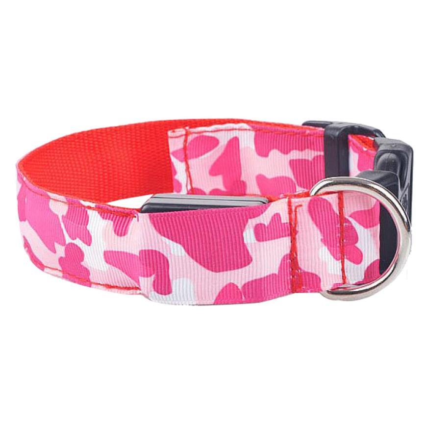 LED Light-Up Dog Collar – USB Safety Night Collar with 3 Flash Modes
