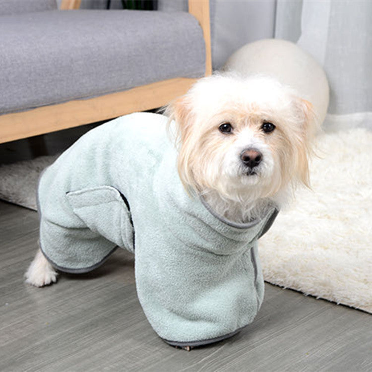 Full-Body Pet Bathrobe Towel – Super Absorbent Drying Coat & Pajamas for Dogs & Cats