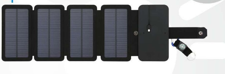 7W Folding Solar Charger – Portable USB Solar Panel for Camping & Emergency Use – power-bank