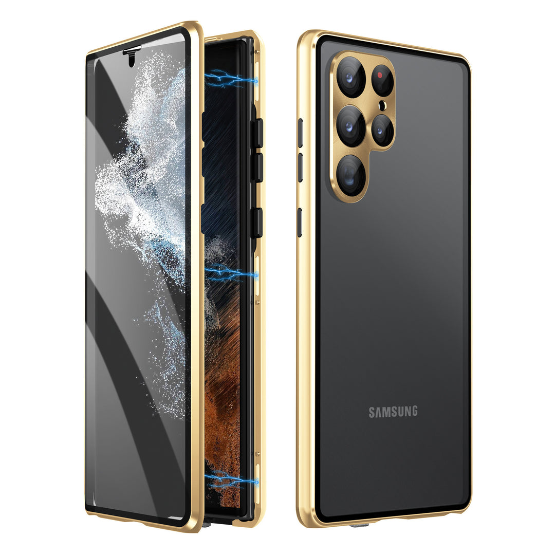 Magnetic Mirror Metal Phone Case – Stylish Shockproof Cover for Android Phones