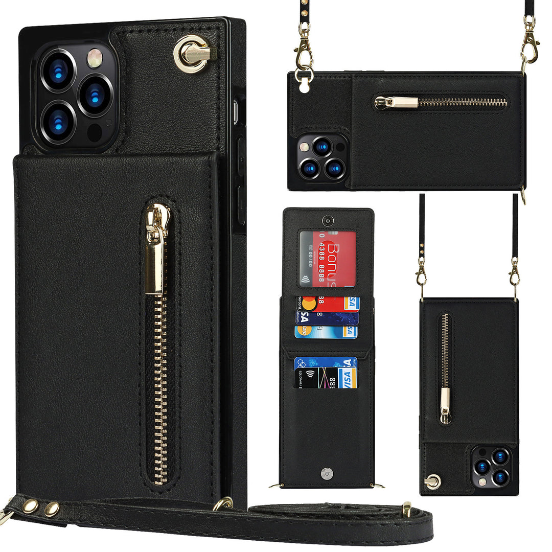 PU Leather Zipper Crossbody Phone Case – Wallet Cover for Samsung Models - JEFF's Favorite Picks