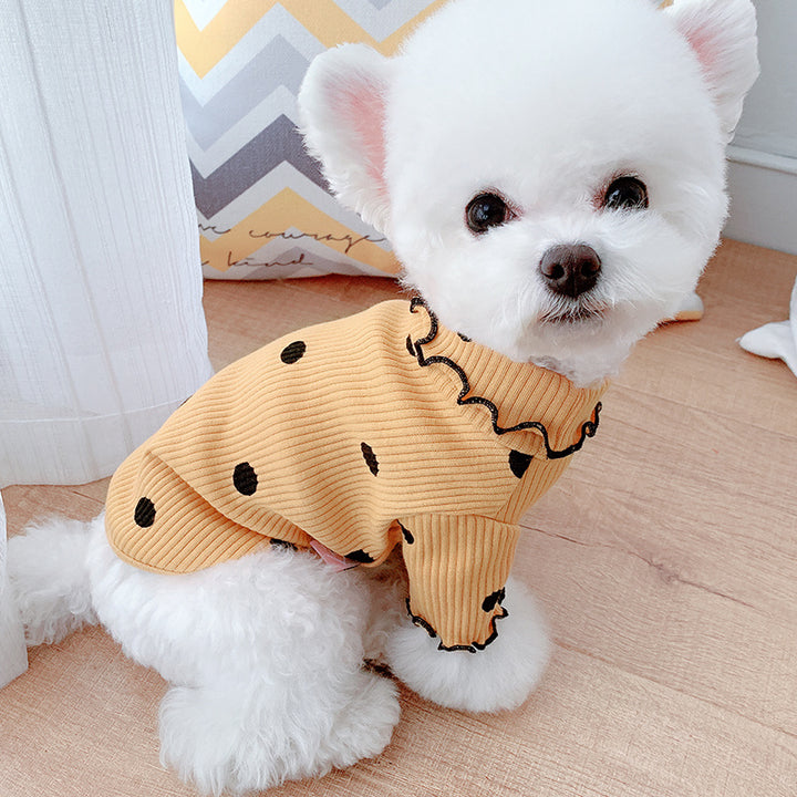 Polka Dot Cotton Dog Shirt – Soft, Stylish & Lightweight Everyday Pet Outfit – grooming kit