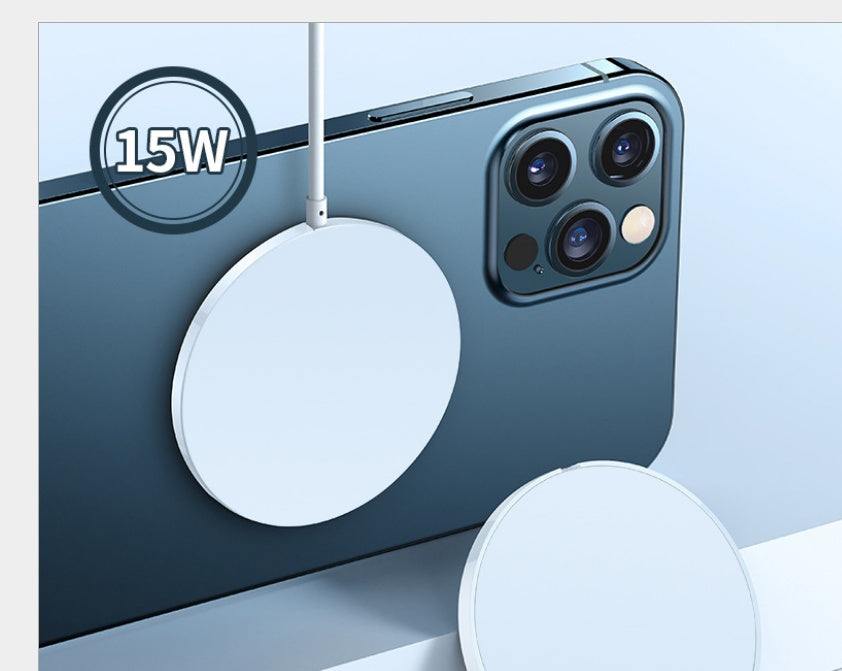 15W Magnetic Wireless Charger – Fast USB-C Charging Pad for iPhone & Android – power-bank