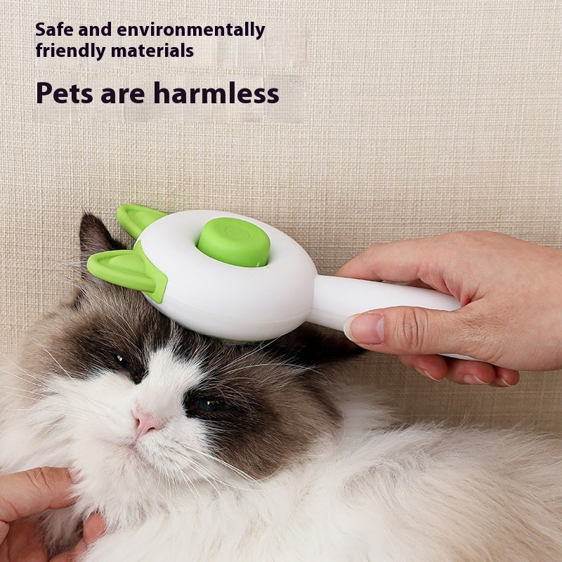 Pet Hair Removal Massage Comb – 2-in-1 Deshedding & Grooming Brush for Cats