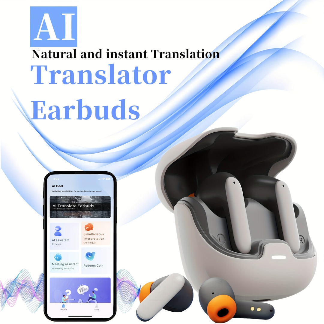 Wireless Translation Earbuds with Noise Cancelling | 550mAh