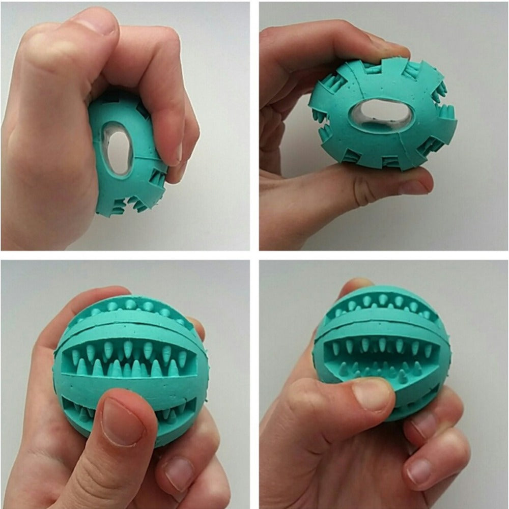 Silicone Dog Treat Ball – Chew Toy & Teeth Cleaning Dispenser