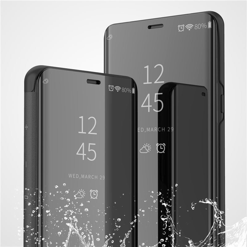 Mirror Leather Flip Case for Samsung – Stylish Business Cover