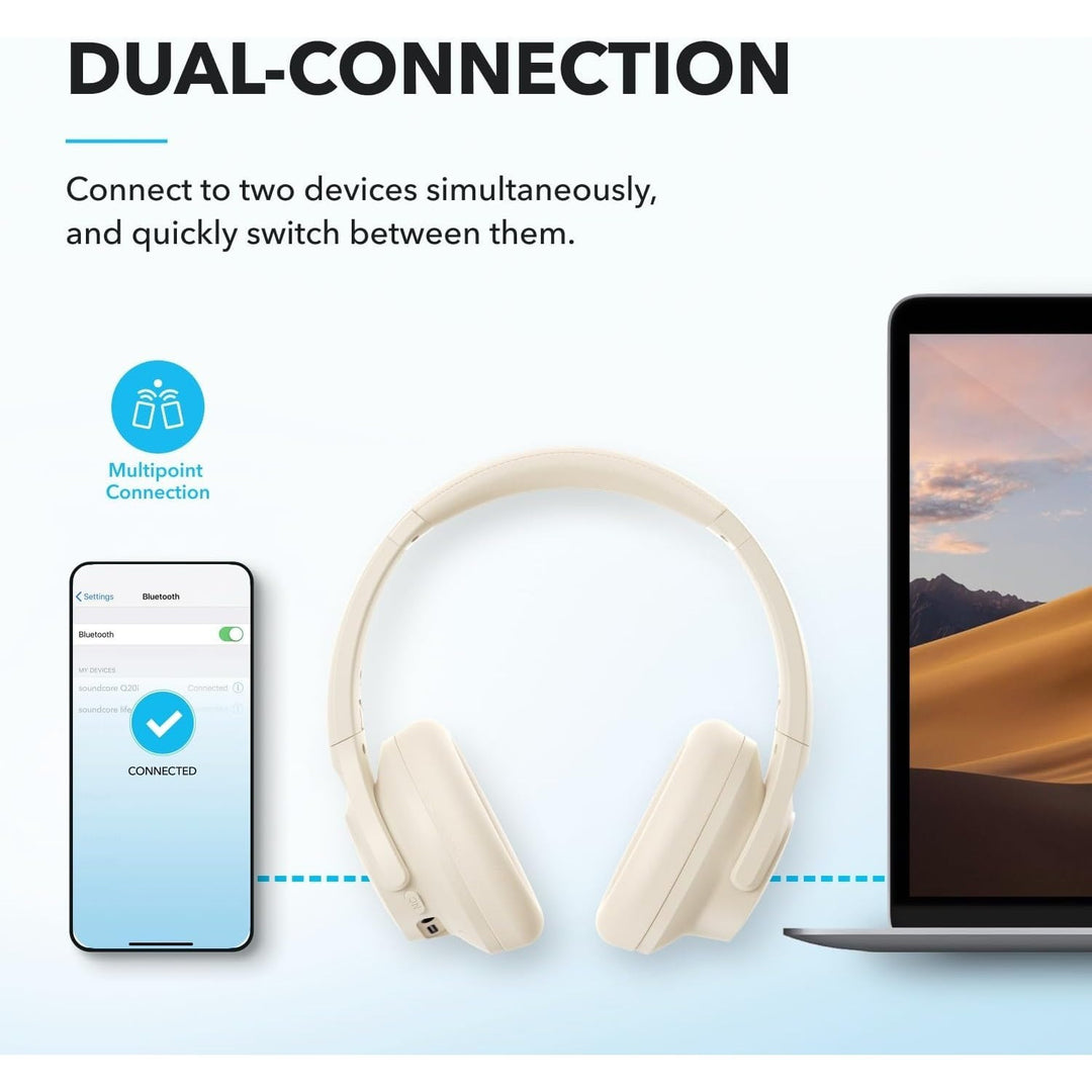 Soundcore ANC Wireless Headphones | 60H Battery & BassUp