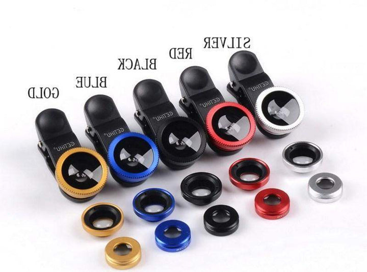 3-in-1 Clip-On Fisheye Lens Kit for Mobile Phones – Universal Fit – tech-gadget