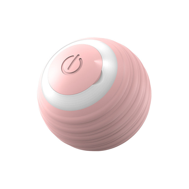 Rechargeable Smart Cat Toy Ball – Auto-Rolling Silicone Toy for Indoor Cats