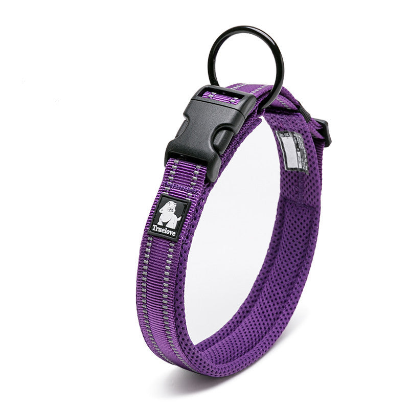 3M Reflective Dog Collar – Soft Padded Adjustable Nylon for Night Safety – grooming kit