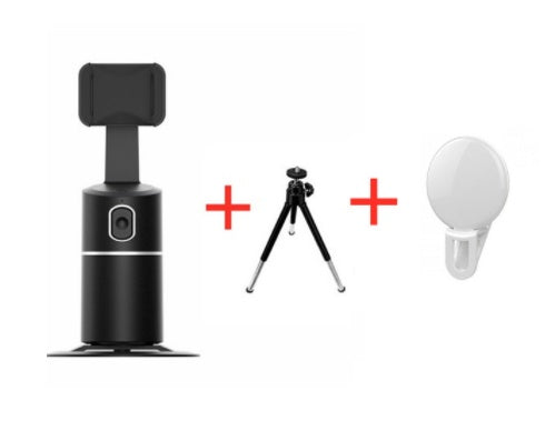 AI Face Tracking Phone Mount – 360° Auto-Tracking Stand for Live Streaming & Vlogging
