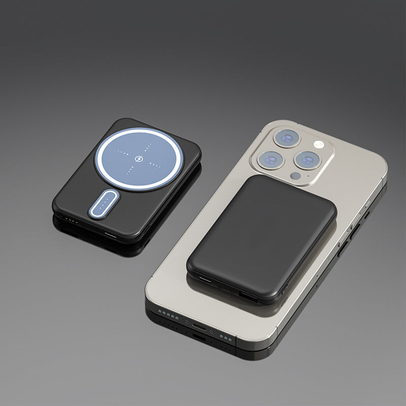 Magnetic Wireless Power Bank – 5000mAh/4000mAh for MagSafe iPhones & Qi Devices