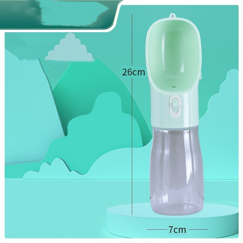 Portable Pet Water Bottle – 458ml Leak-Proof Dog & Cat Travel Cup