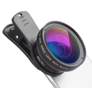 2-in-1 Clip-On Phone Lens – Macro + Wide Angle for iPhone, Samsung & Tablets – tech-gadget