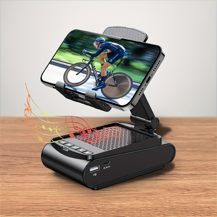 Wireless Speaker Phone Stand – Stereo Sound with Bass Boost