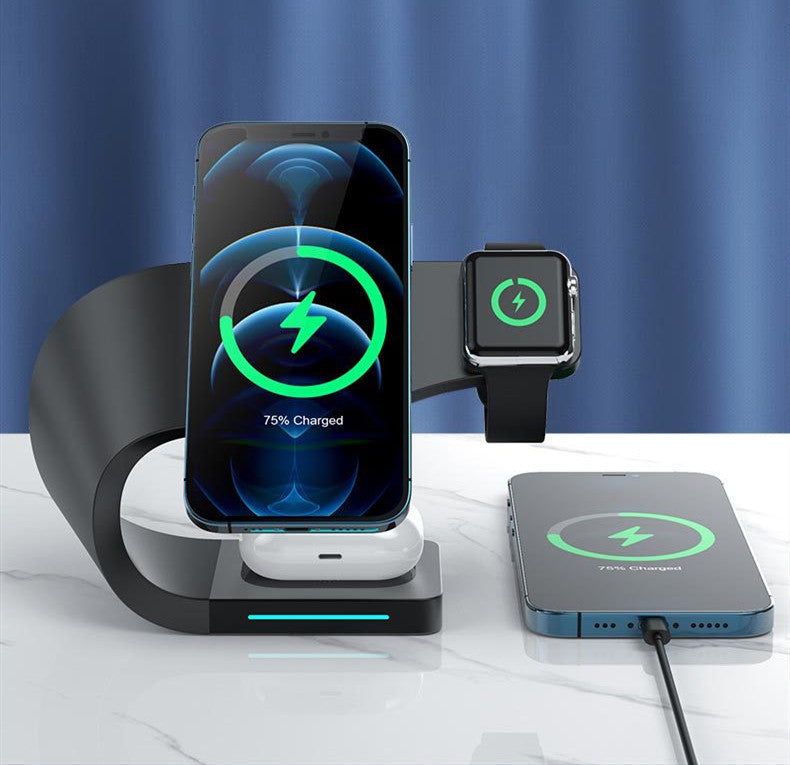 15W Fast Wireless Charger – Type-C Pad with LED & Alloy Base – car-accessory