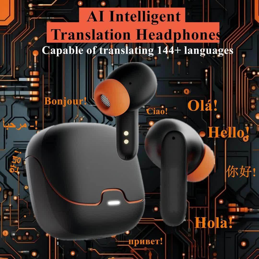 Wireless Translation Earbuds with Noise Cancelling | 550mAh