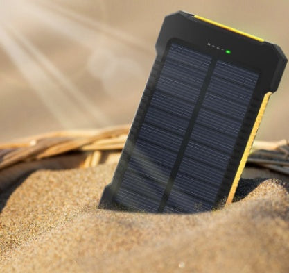 8000mAh Solar Power Bank with LED Light & Compass – Waterproof Outdoor Charger – car-accessory