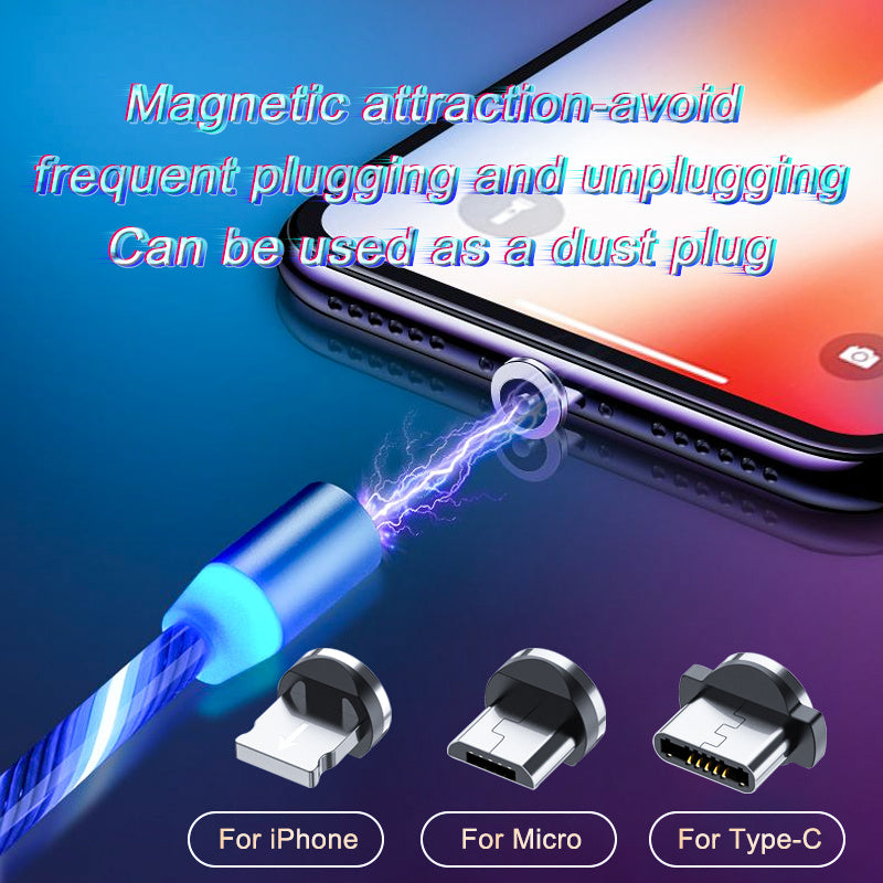 3-in-1 Magnetic Charging Cable – Micro USB & Type-C | 1m/2m Nylon Braided – car-accessory