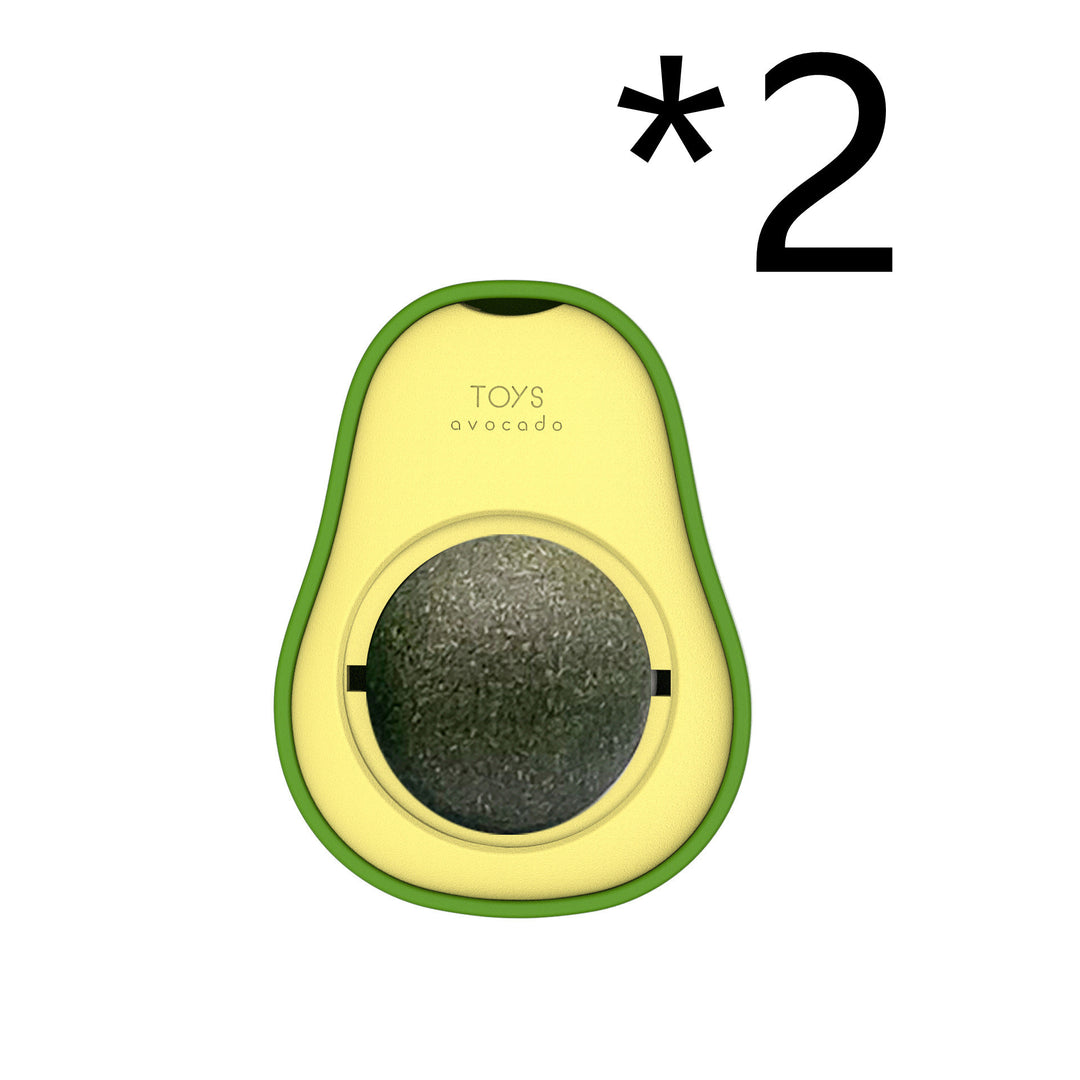 Avocado Catnip Ball Toy with Peppermint – Dental & Digestive Benefits