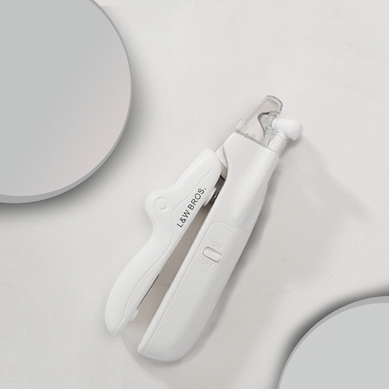 LED Pet Nail Clipper with Nail File & Collector – Safe Grooming for Cats & Dogs