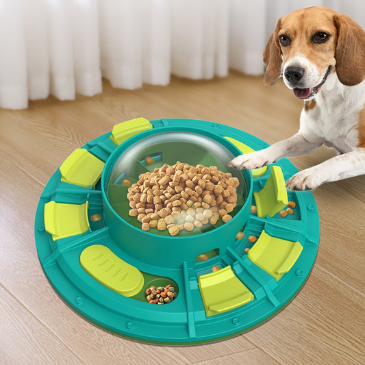 2-in-1 Dog Puzzle Toy & Treat Dispenser – Slow Feeder for Smart Dogs – grooming kit