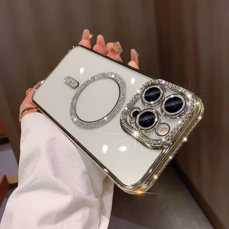 Electroplated Soft Silicone iPhone Case – Glossy Metallic Luxury Cover