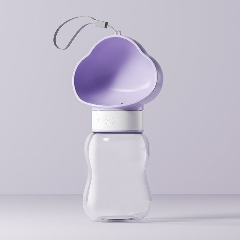 Twist-Top Portable Dog Water Bottle – BPA-Free Pet Travel Dispenser (350ml / 600ml / Combo)