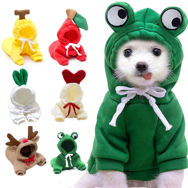 Cozy Fruit Hoodie for Dogs – Cute Winter Pet Sweater for Small & Medium Breeds – grooming kit