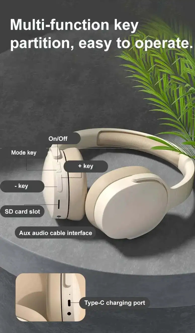 Aolon Bluetooth 5.3 Headphones – ANC, HiFi Stereo, Over-Ear