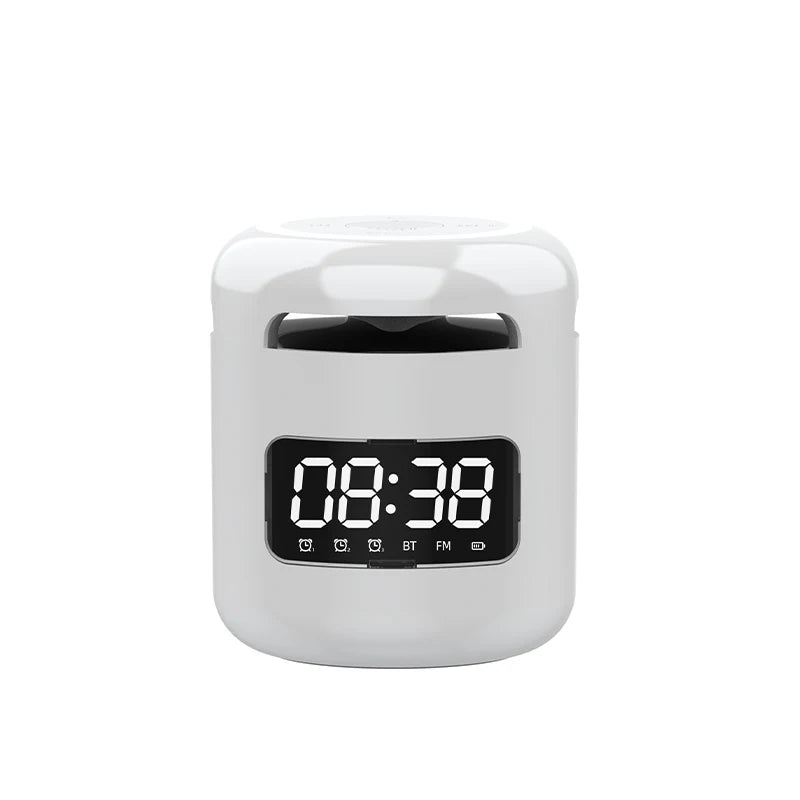 Lefon JM01 Bluetooth Speaker with Alarm Clock, Night Light & FM Radio – 5W 360° Mini Sound
