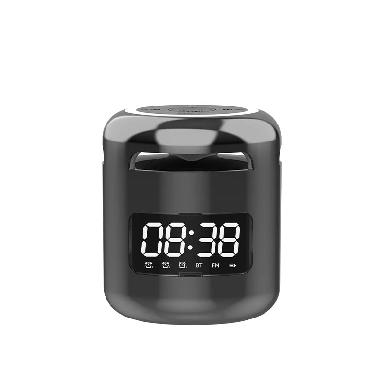 Lefon JM01 Bluetooth Speaker with Alarm Clock, Night Light & FM Radio – 5W 360° Mini Sound
