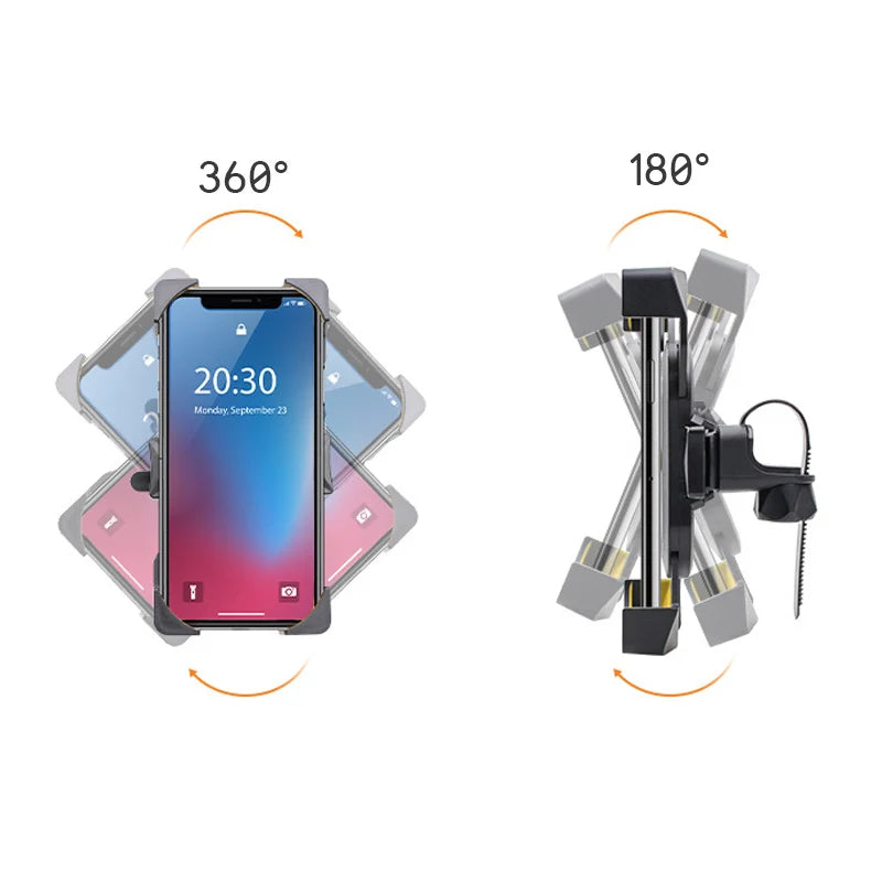 Universal 360° Stroller & Bike Phone Mount – Hands-Free Holder for Parents on the Go
